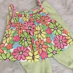 [Okie Dokie] Floral Shirt and Pants